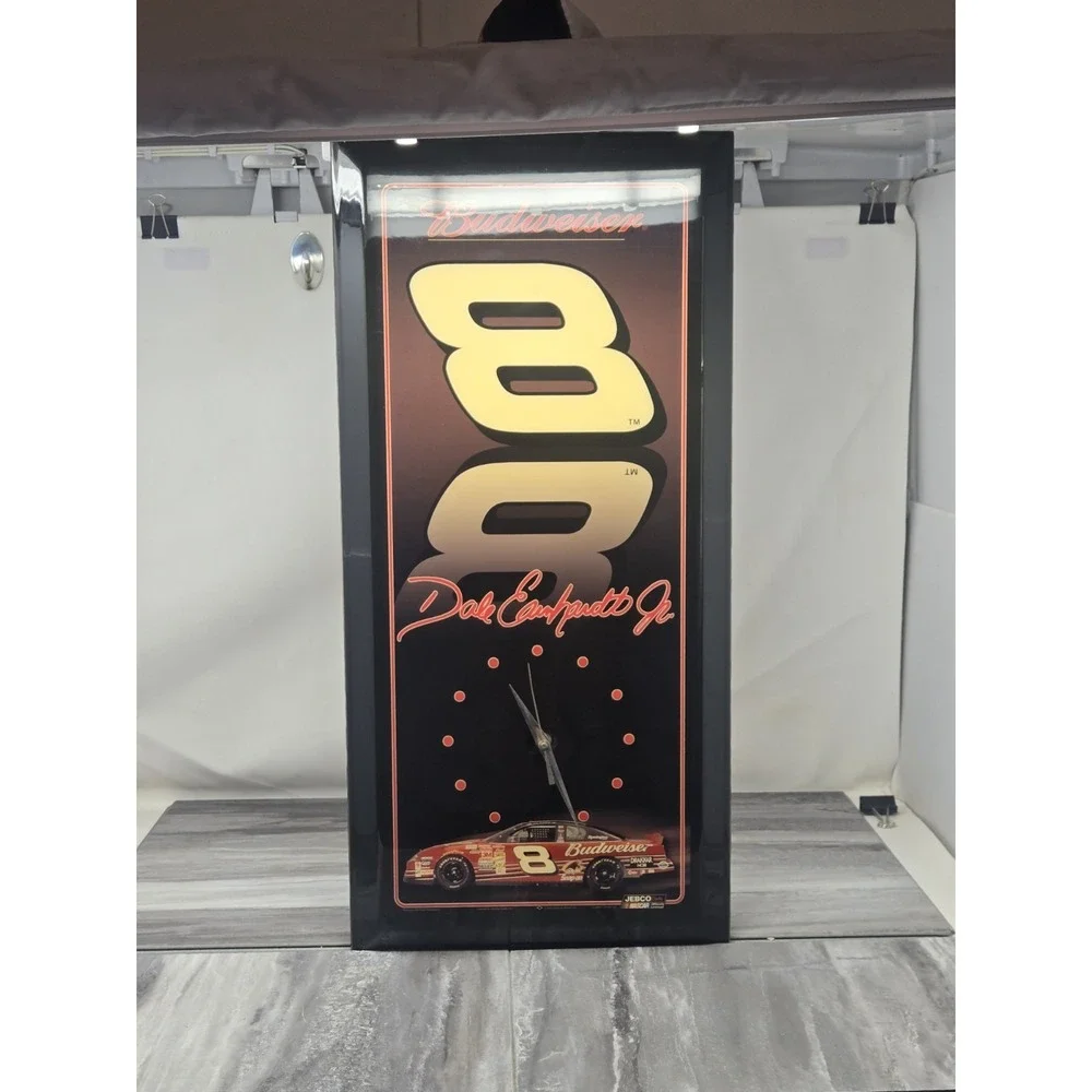 Jebco Dale Earnhardt Jr #8 Budweiser Monte Carlo Commemorative Wall Clock Ltd Ed